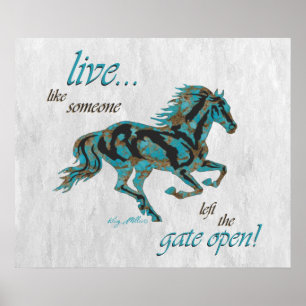 Poster Cheval inspirant