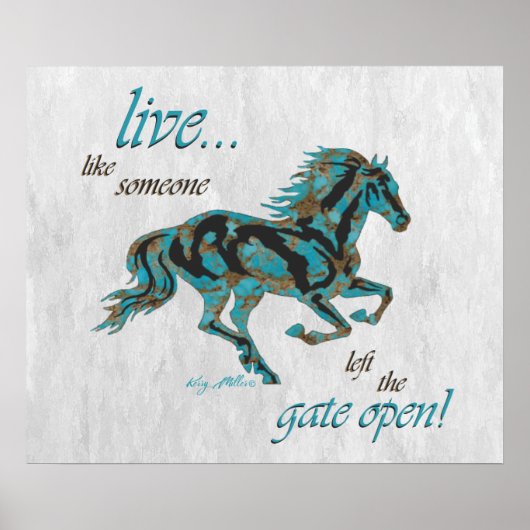 Poster Cheval inspirant (Devant)