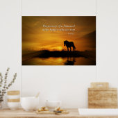 Poster Cheval Inspirational Lao Tzu Voyage 1000 Miles (Cuisine)