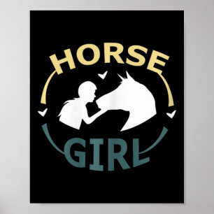 Poster Cheval Je Suis Un Cheval Fille Cheval Adulte Femme