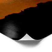 Poster Cheval Libre Au Coucher Du Soleil (Coin)