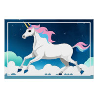 Cheval Licorne Magique Dans La Conception De Cours
