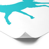 Poster Cheval Lover avec nom personnalisé. (Coin)