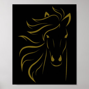 Poster Cheval Lover Cadeaux Femmes Equestre Hommes Horseb