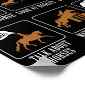 Poster Cheval Lover Equestrian équitation Que Je Fais Dan (Coin)