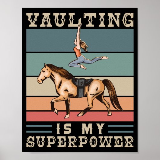 Poster Cheval Lover Vaulding Est Ma Superpuissance (Devant)