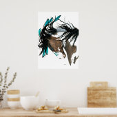 Poster Cheval Majestic Pinto de Bihrle (Cuisine)