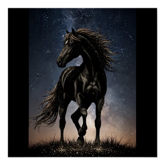 Poster Cheval Majestueux (Devant)