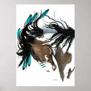 Poster Cheval majestueux de Pinto par Bihrle