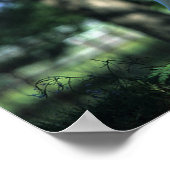 Poster Cheval miniature debout dans les arbres (Coin)