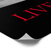 Poster Cheval Motivationnel Blanc Noir Vit Sans Limites (Coin)