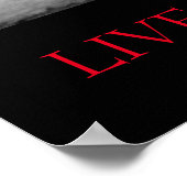 Poster Cheval Motivationnel Blanc Noir Vit Sans Limites (Coin)