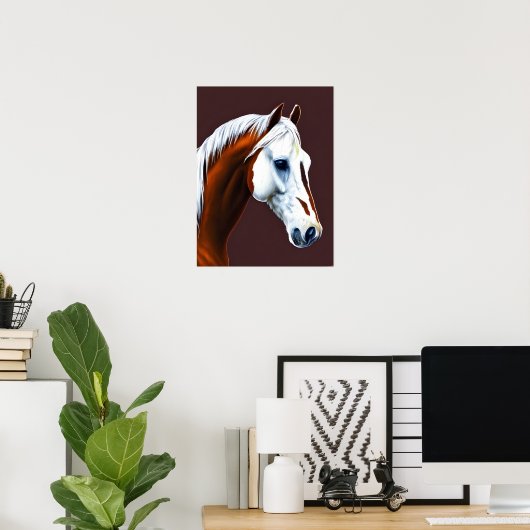Poster Cheval Mustang (Bureau à domicile)