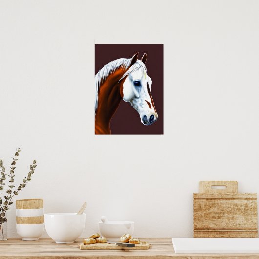 Poster Cheval Mustang (Cuisine)