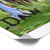 Poster Cheval noir au coucher du soleil (Coin)