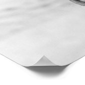 Poster Cheval Noir Blanc (Coin)