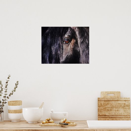 Poster Cheval oeil (Cuisine)