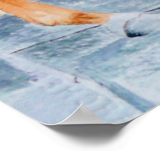 Poster Cheval pédicure (Coin)