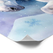 Poster Cheval Pegasus d'hiver - Toutes les options (Coin)