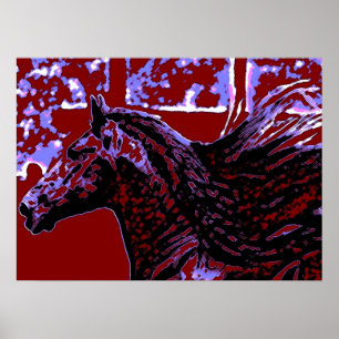 Poster Cheval Pop Art