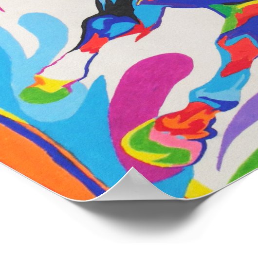 Poster Cheval Pop Art (Coin)