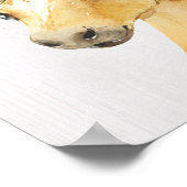 Poster Cheval Poulin Floral Aquarelle (Coin)