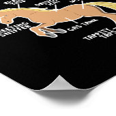 Poster Cheval Pun Anatomie Du Cheval Équitation Équitatio (Coin)