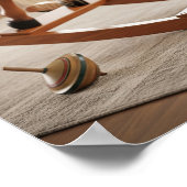 Poster Cheval Rocking en bois (Coin)