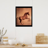POSTER CHEVAL ROUGE (Cuisine)
