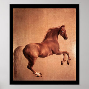 POSTER CHEVAL ROUGE