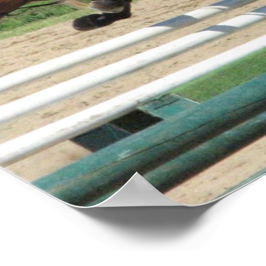 Poster Cheval Saut Imprimer (Coin)