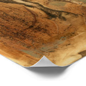 Poster Cheval sauvage et couleurs chaudes (Coin)