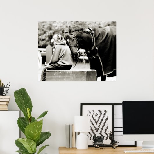 Poster Cheval Snuggings (Bureau à domicile)