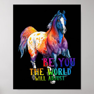 Poster Cheval Soyez Vous Le Monde Ajustera
