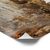 Poster Cheval Trio Galloping Peinture (Coin)