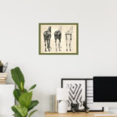 Poster Cheval Vétérinaire Muscle Skeletal Anatomie Imprim (Bureau à domicile)