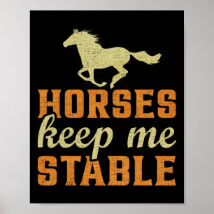 Poster Cheval vintage Gardez-moi stable1