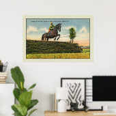 Poster Cheval vintage Saut Aikin SC (Bureau à domicile)