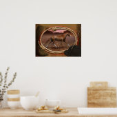 Poster Cheval Walker du Tennessee "Le Trotter" (Cuisine)