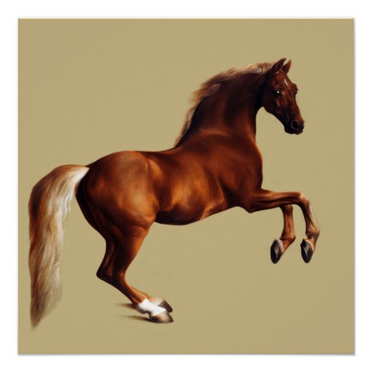 Poster Cheval Whistlejacket par George Stubbs (Devant)