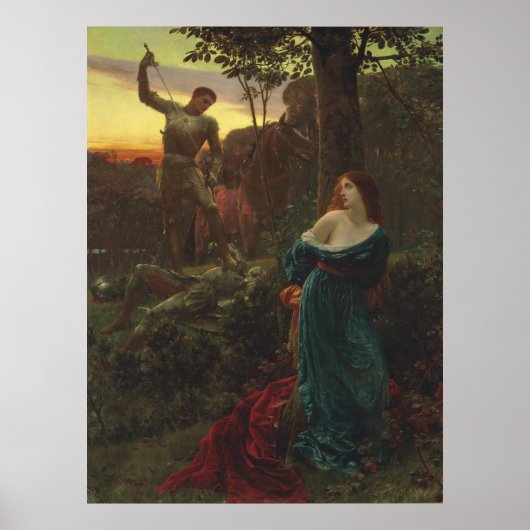 Poster Chevalerie de Frank Bernard Dicksee (Devant)