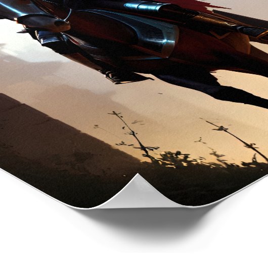 Poster Chevalier à cheval (Coin)