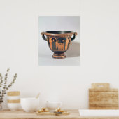 Poster Chevalier à silhouette rouge, c.450-440 av. (Cuisine)