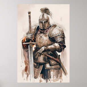 Poster Chevalier blindé