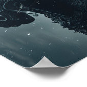 Poster Chevalier blond rouge majestueux à cheval sur une  (Coin)