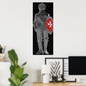 Poster Chevalier de Saint Jean, Malte (1) (Bureau à domicile)