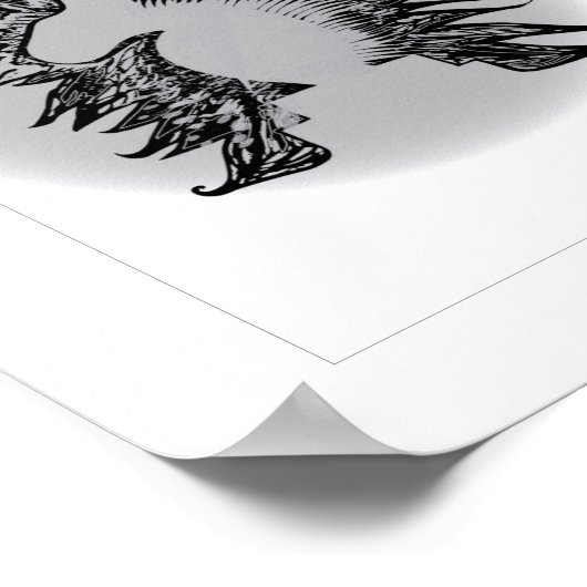 Poster Chevalier d'échecs EBT illustration d'art moderne (Coin)