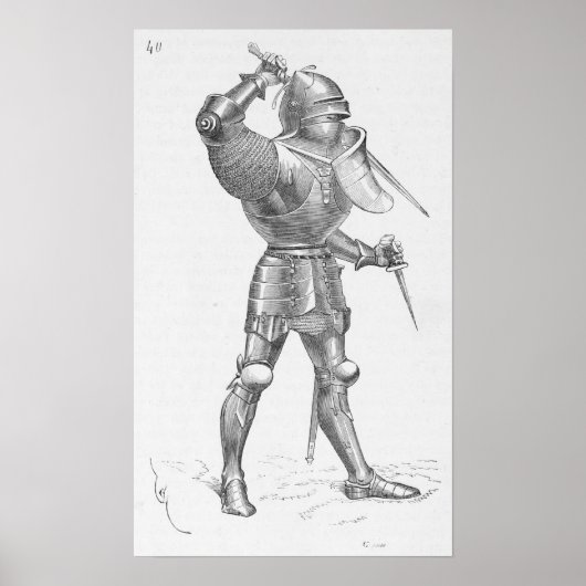 Poster Chevalier démonté (Devant)