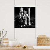 Poster chevalier éclairé par la lune (Cuisine)