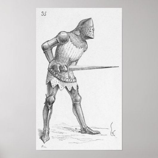 Poster Chevalier français (Devant)